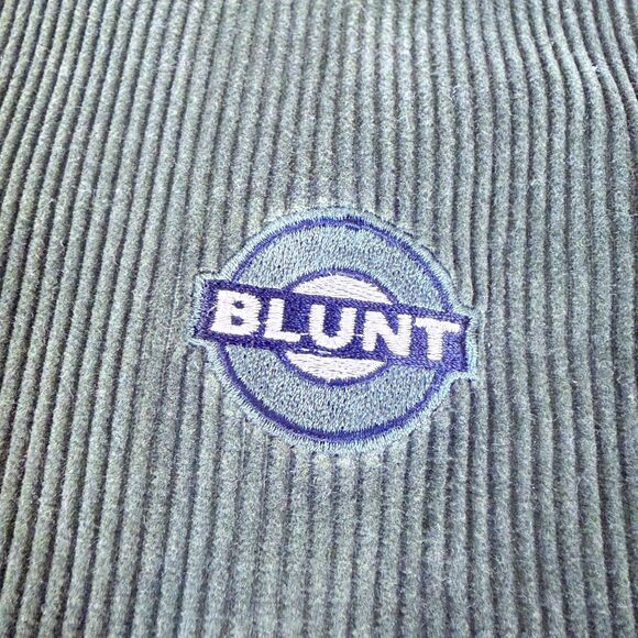 Vintage 90s Blunt Skateboarding Corduroy Jacket - Olive Green - XL - Made in USA - Picture 3 of 11